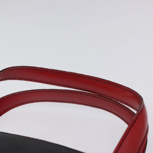 LOUIS VUITTON Epi Bicolor Varenne Hand Bag Black Red M52387 LV Auth 119842 - Picture 9 of 16